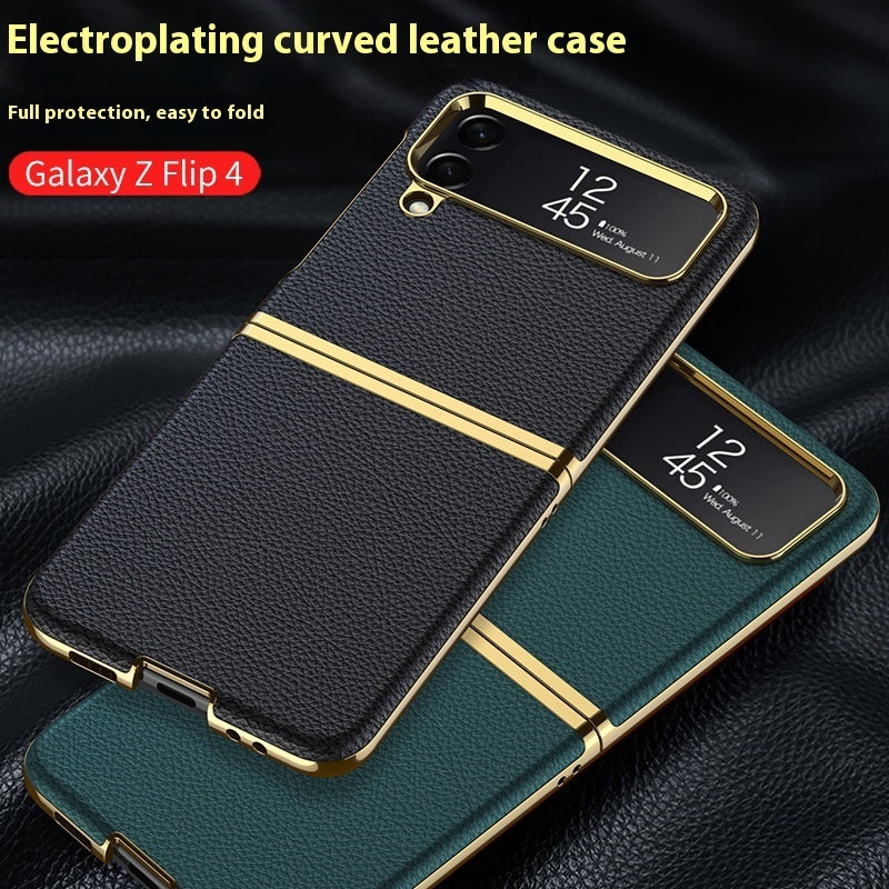 Z Flip4 Leather Phone Case