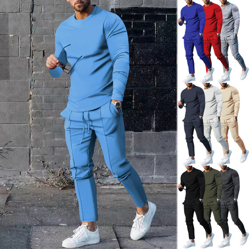 Men's Slim Fit Pullover & Trousers Set