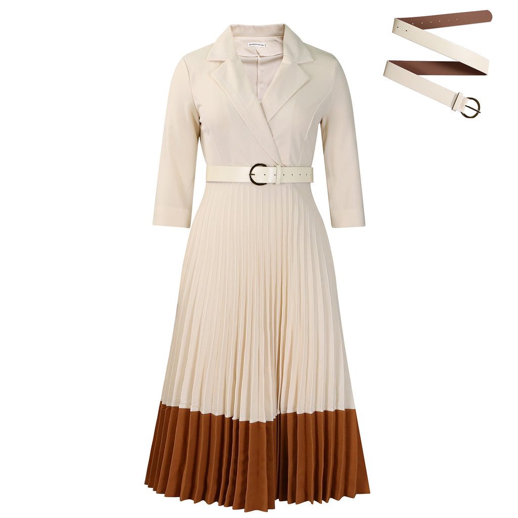 Pleated Long Dress