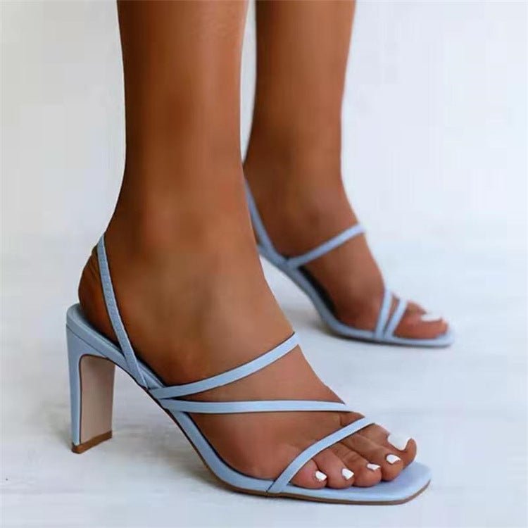 Stiletto Sandals Plus Size 36 - 43 Woman High Heels Shoes Lady - Awesam Goods