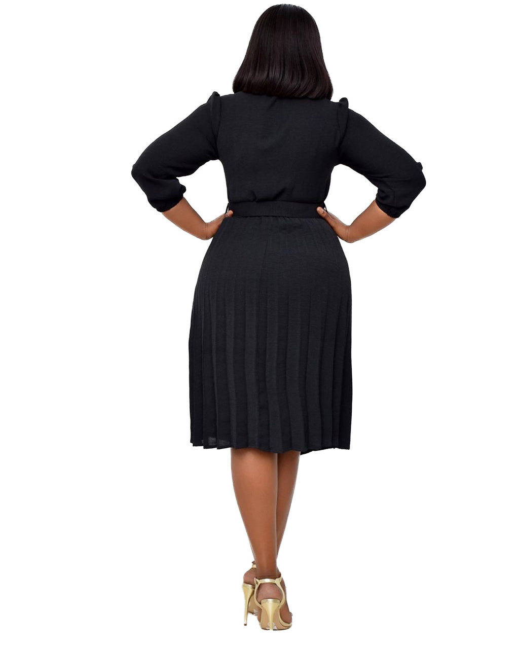 Mid-Length Buttoned Dress