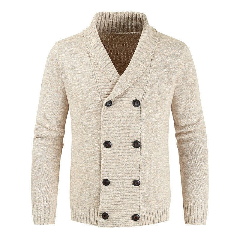 Casual youth double breasted cardigan sweater - Awesam Goods