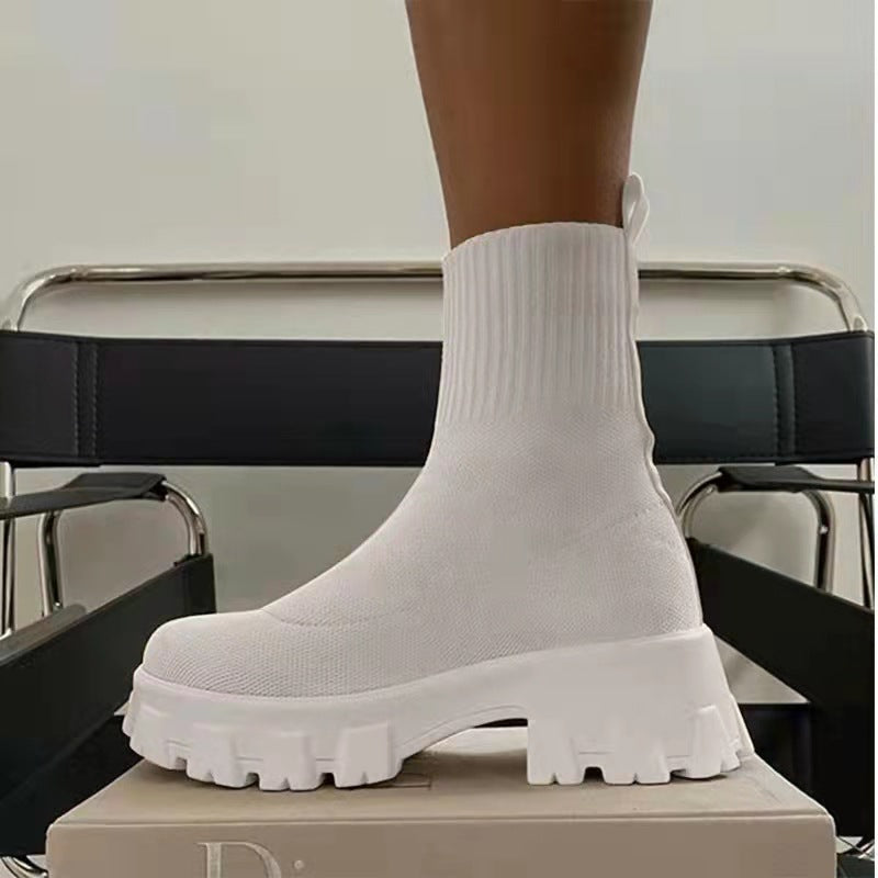 Platform Sock Boots