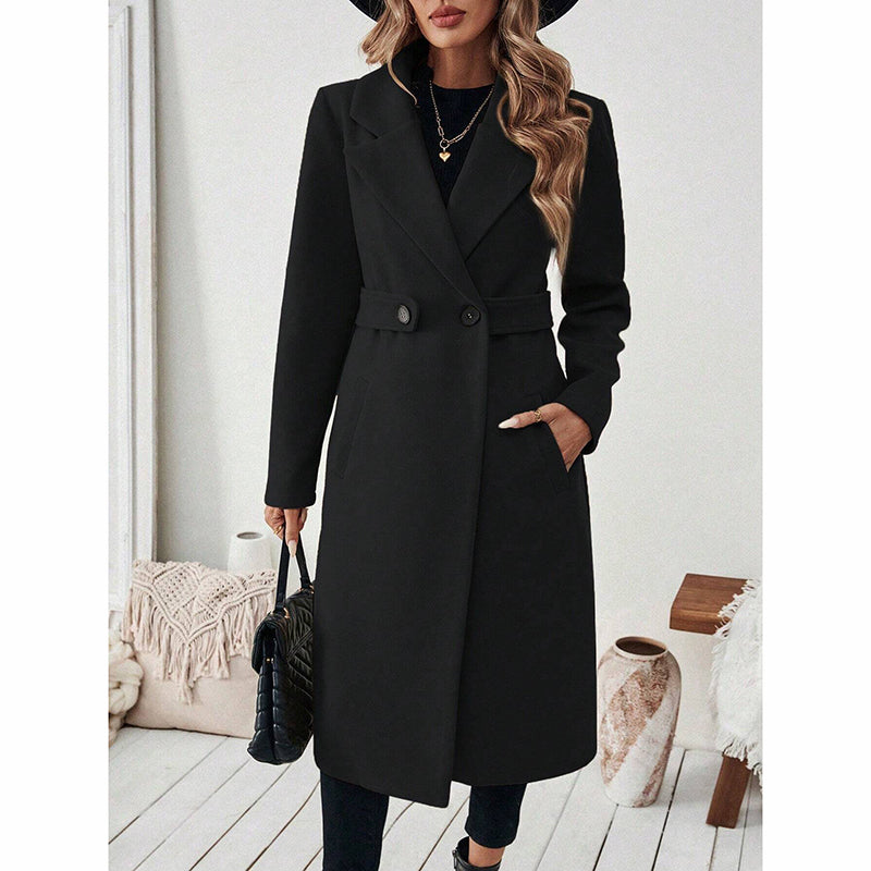 Notch Lapel Trench Coat