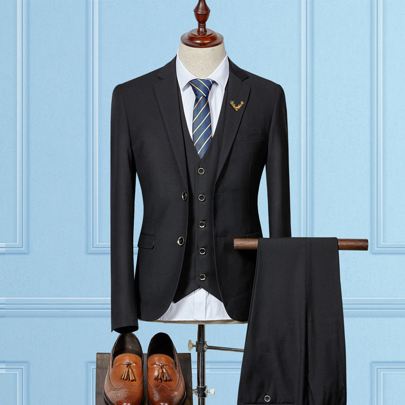 Slim Fit 3-Piece Wedding Suit