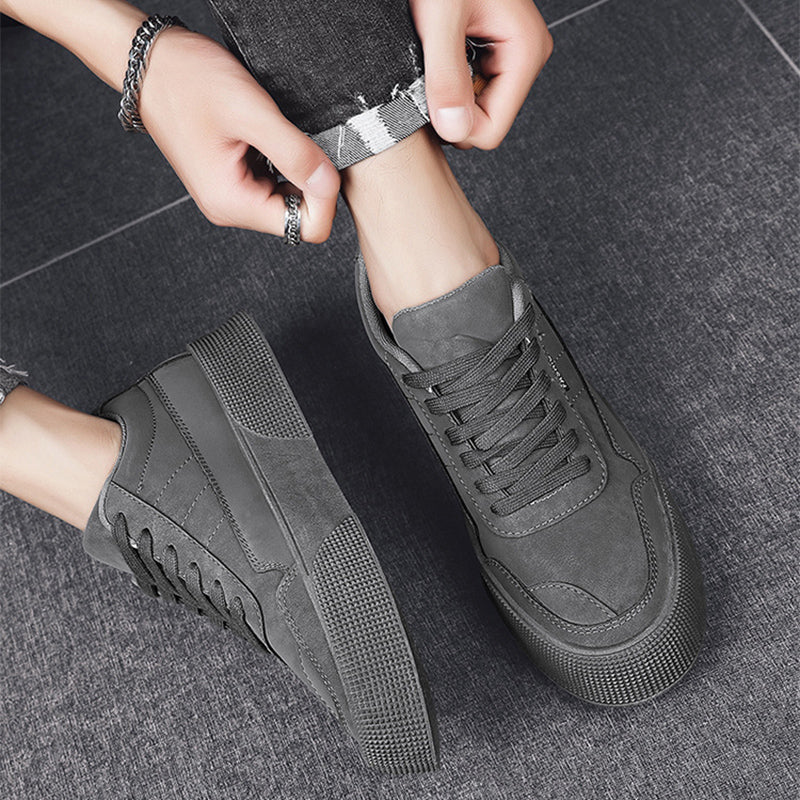 Suede Lace-Up Trainers