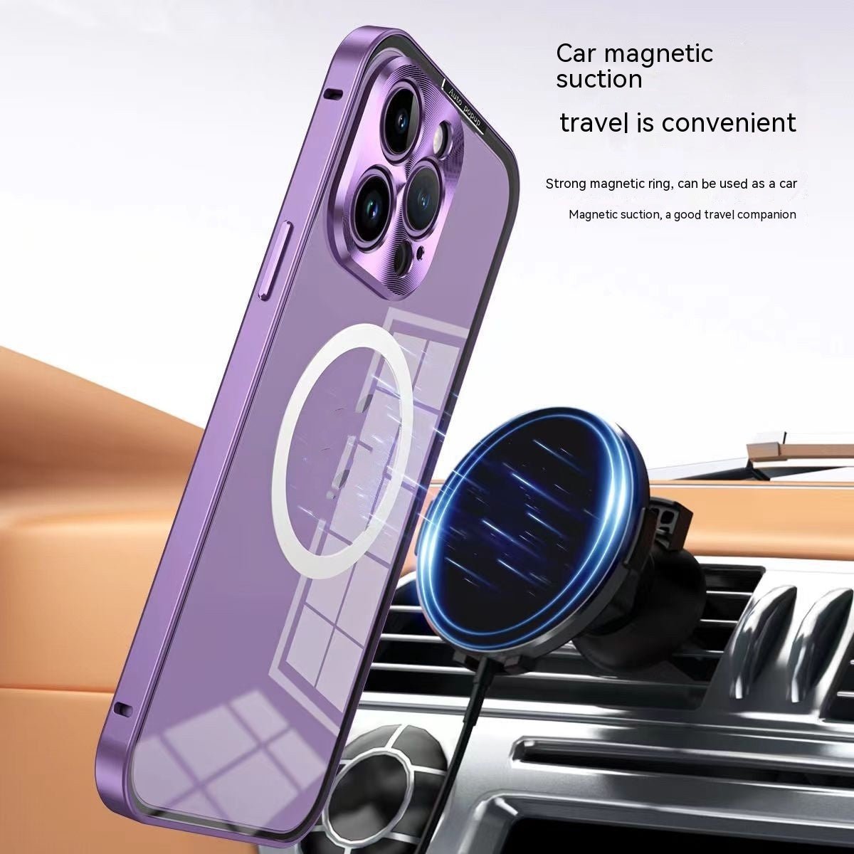 Metal Frame Phone Case Magnetic Spring Fastener Protective Case - Awesam Goods