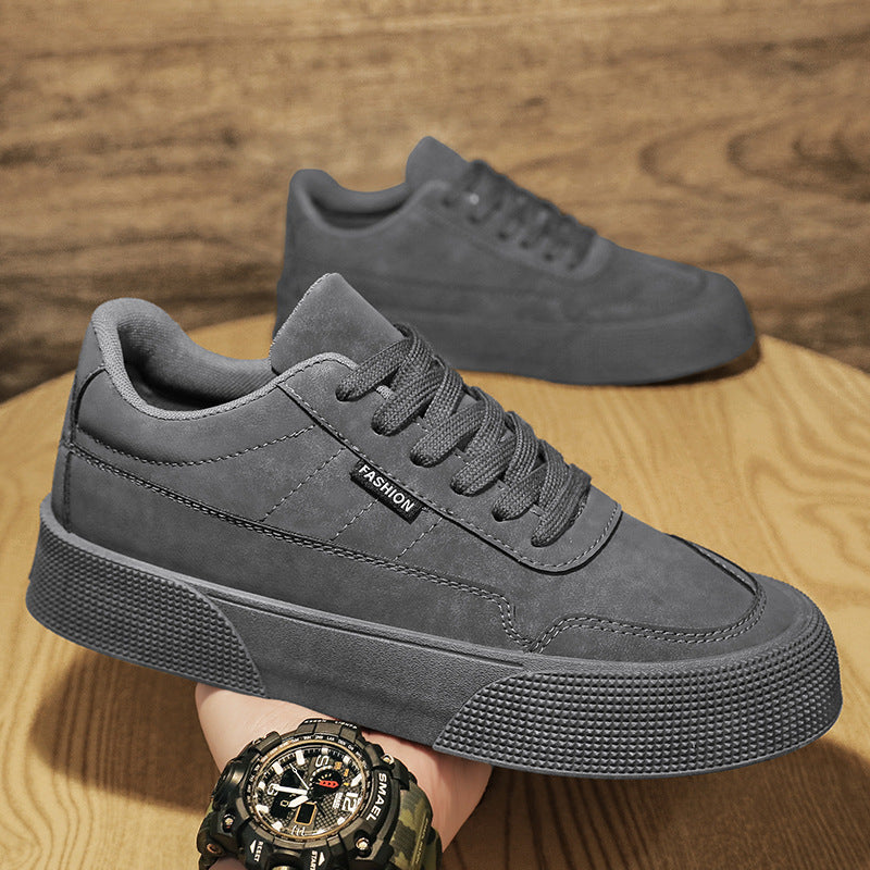 Suede Lace-Up Trainers