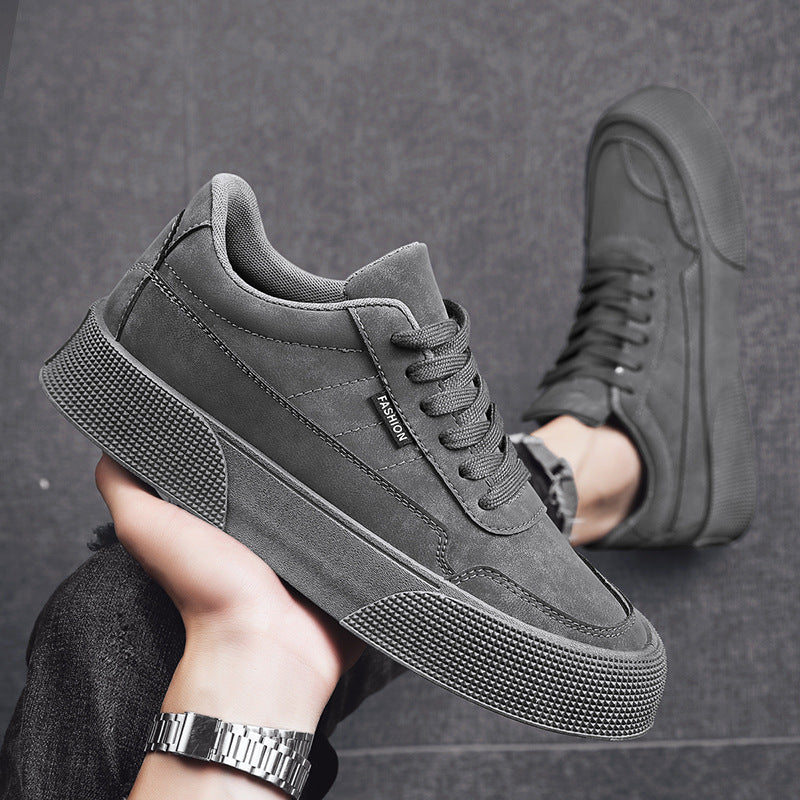 Suede Lace-Up Trainers