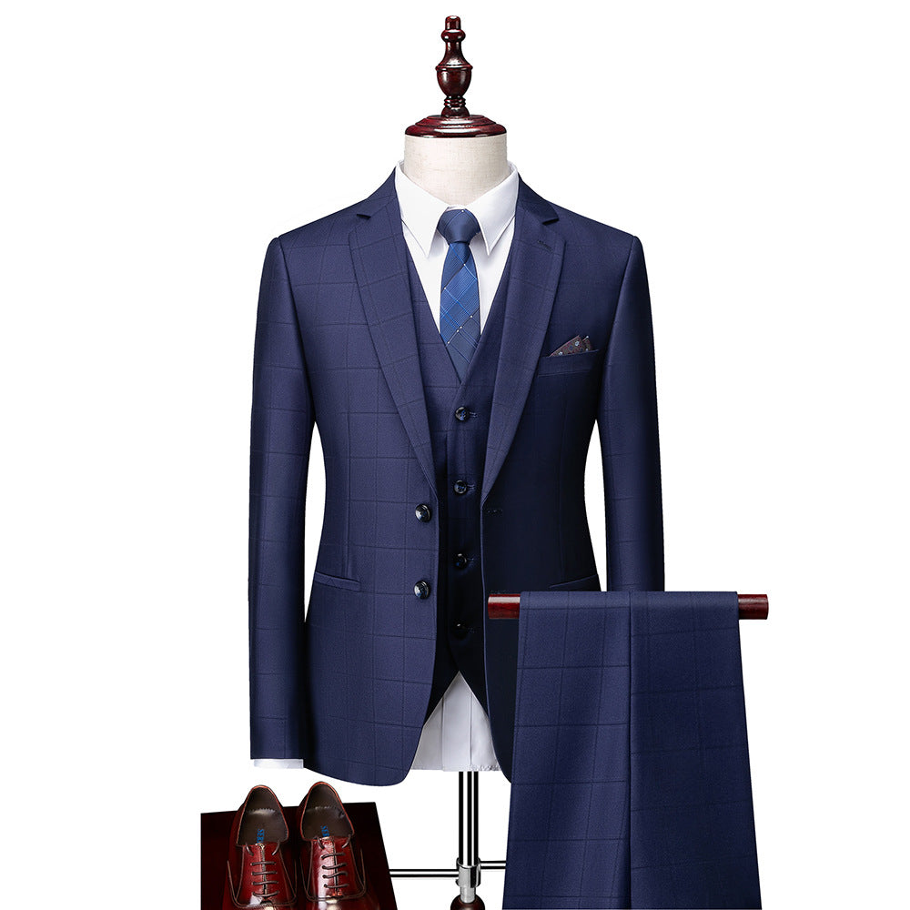 Plaid Three-Piece Suit