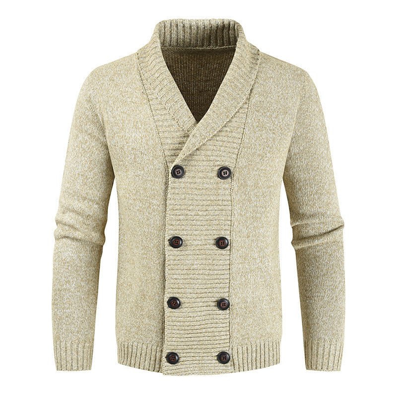 Casual youth double breasted cardigan sweater - Awesam Goods