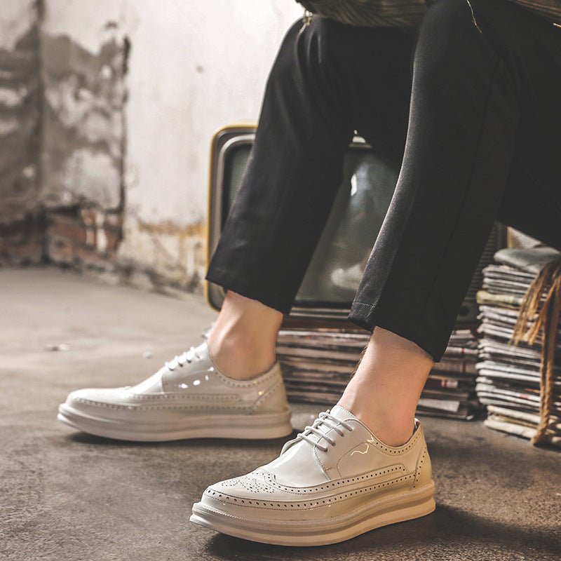 Mens Business Casual Korean Style Trendy British Mens Shoes - Awesam Goods
