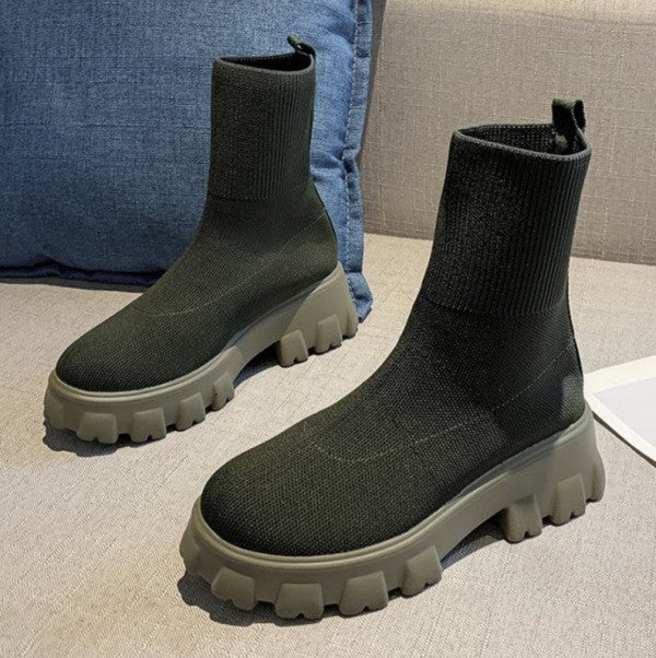 Platform Sock Boots