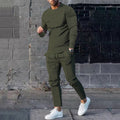 Men's Slim Fit Pullover & Trousers Set