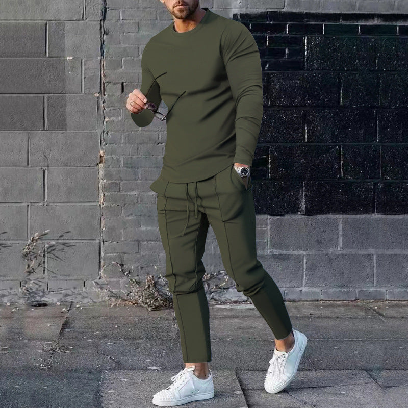 Men's Slim Fit Pullover & Trousers Set