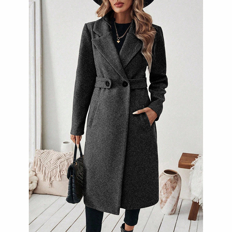 Notch Lapel Trench Coat