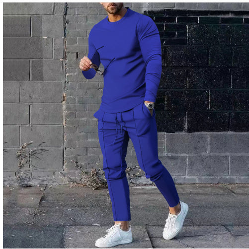 Men's Slim Fit Pullover & Trousers Set