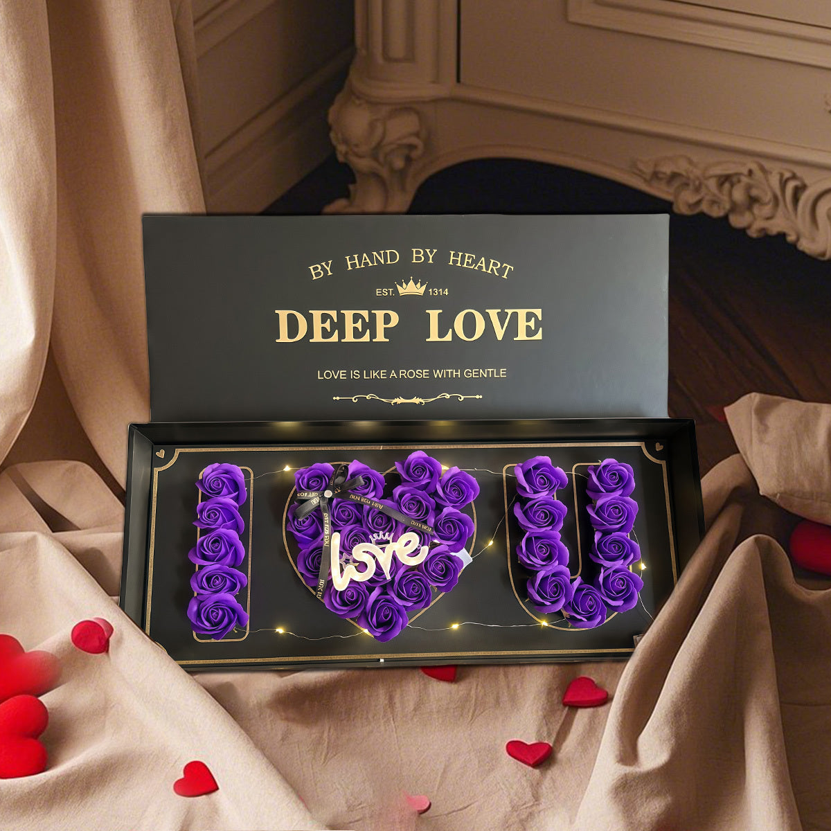 Rose Flower Gift Box