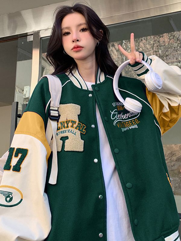 Loose Varsity Jacket