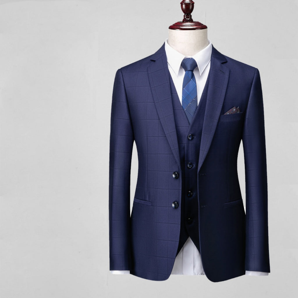 Plaid Three-Piece Suit