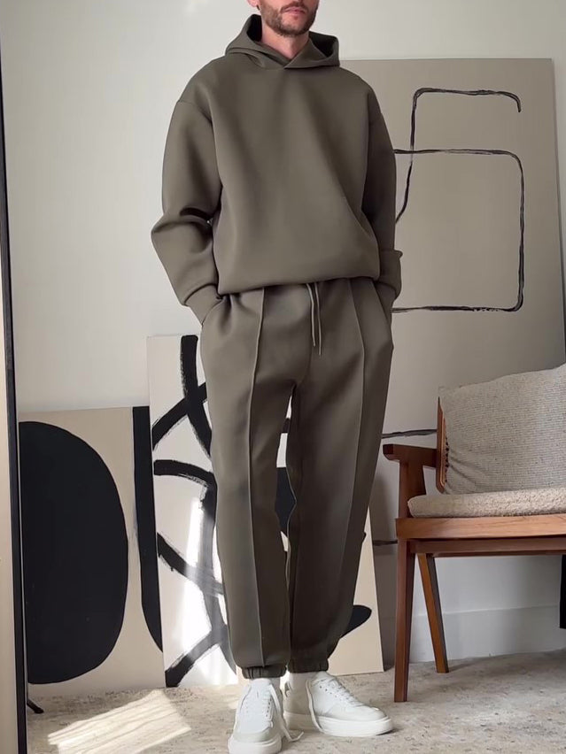 Men's Regular Hoodie & Bottoms Set