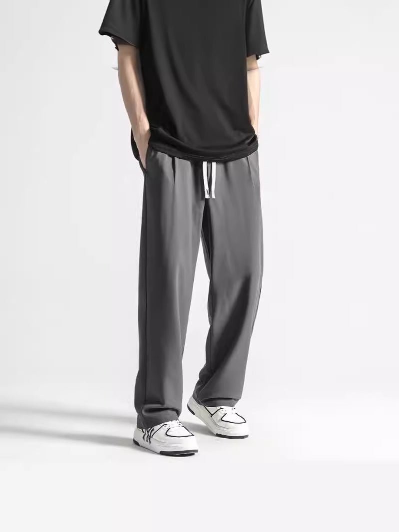 Loose Mop Straight Pants Summer Trend Business Casual Trousers - Awesam Goods