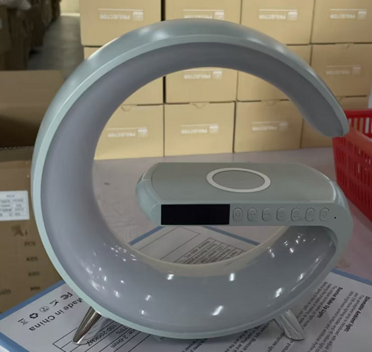 LED Lamp with Bluetooth Speaker & Wireless Charger
