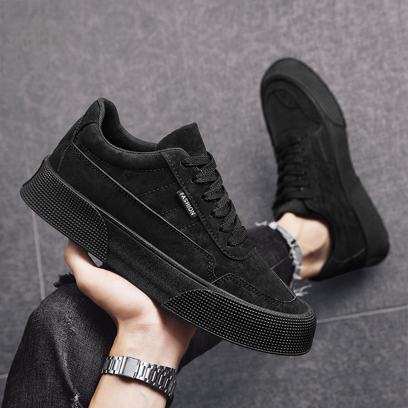 Suede Lace-Up Trainers