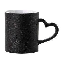 11oz Blank Glossy Mug with Heart Shaped Handle
