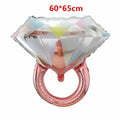 Giant Diamond Ring Foil Balloon - Awesam Goods