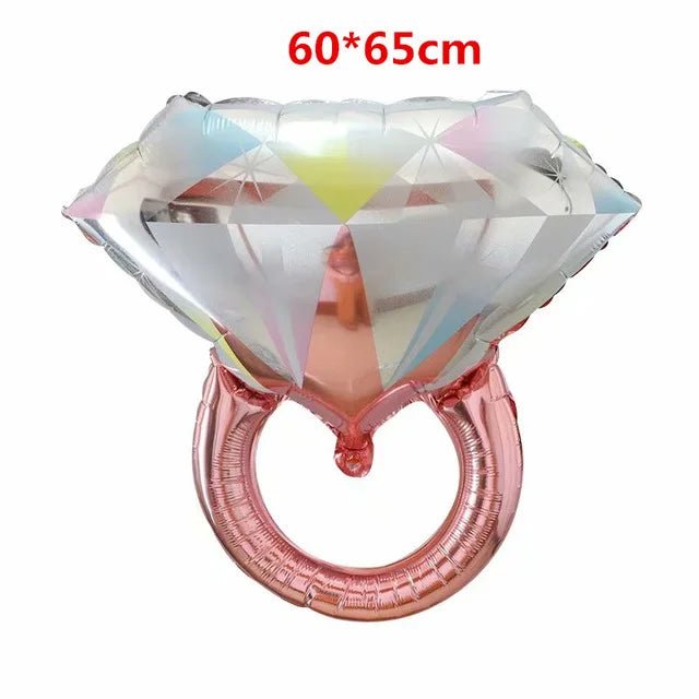 Giant Diamond Ring Foil Balloon - Awesam Goods