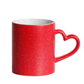 11oz Blank Glossy Mug with Heart Shaped Handle