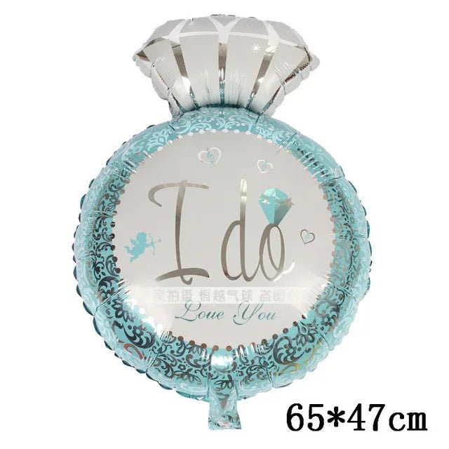 Giant Diamond Ring Foil Balloon - Awesam Goods