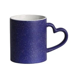 11oz Blank Glossy Mug with Heart Shaped Handle
