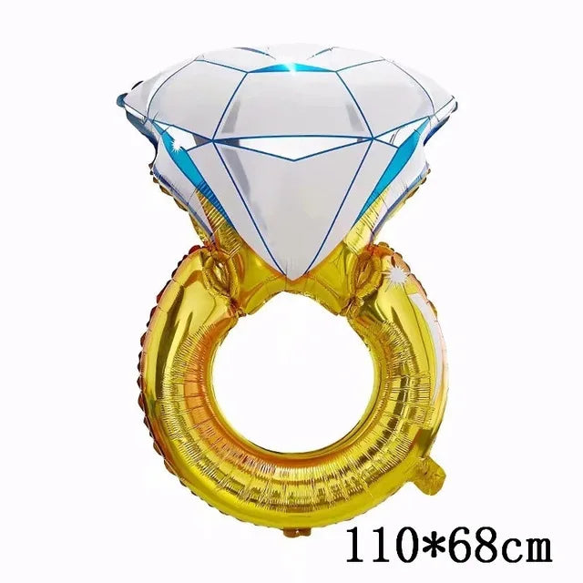 Giant Diamond Ring Foil Balloon