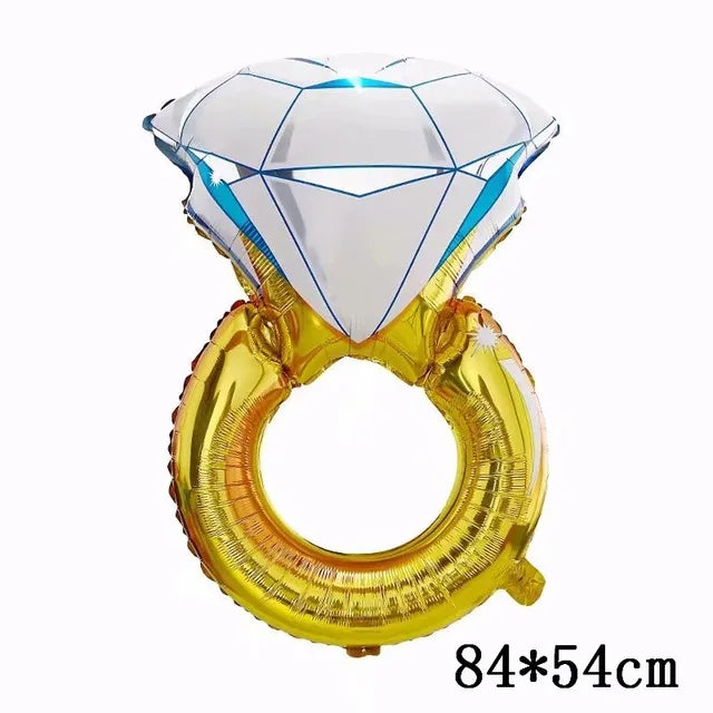 Giant Diamond Ring Foil Balloon