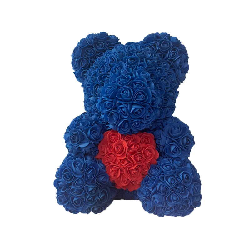 Handmade Rose Heart Teddy Bear