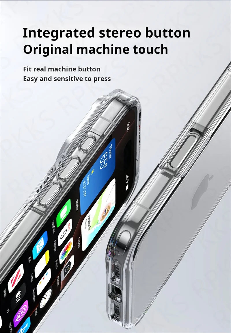 Luxury Transparent Shockproof iPhone Case