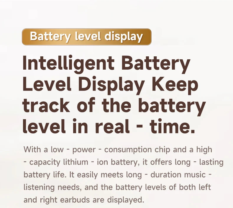 Wireless Earbuds with LED Display