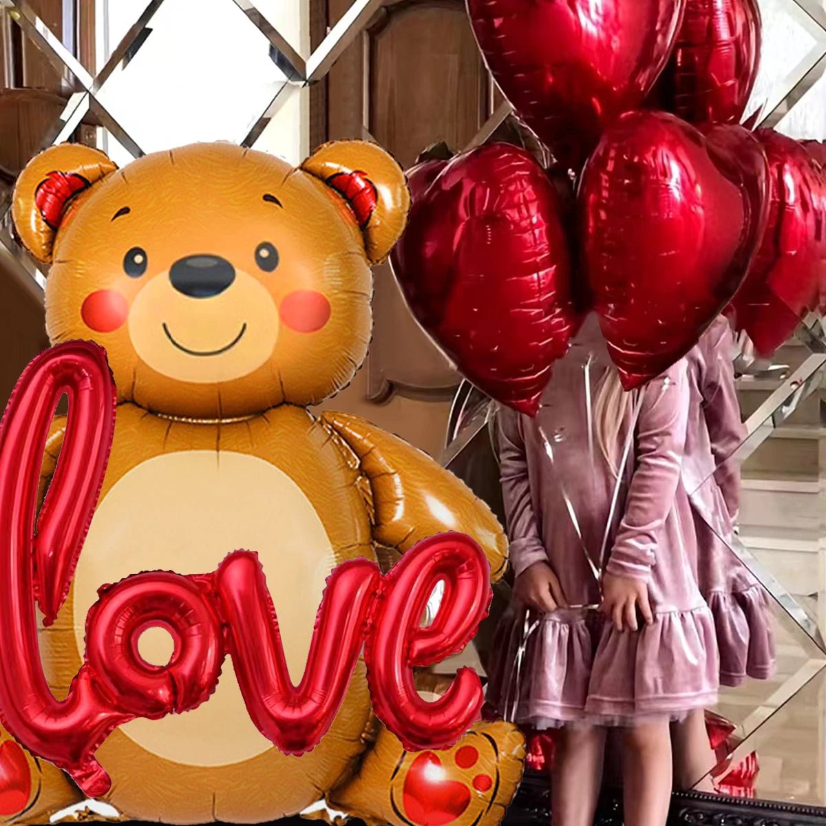4pcs Cute Bear Balloons - Awesam Goods