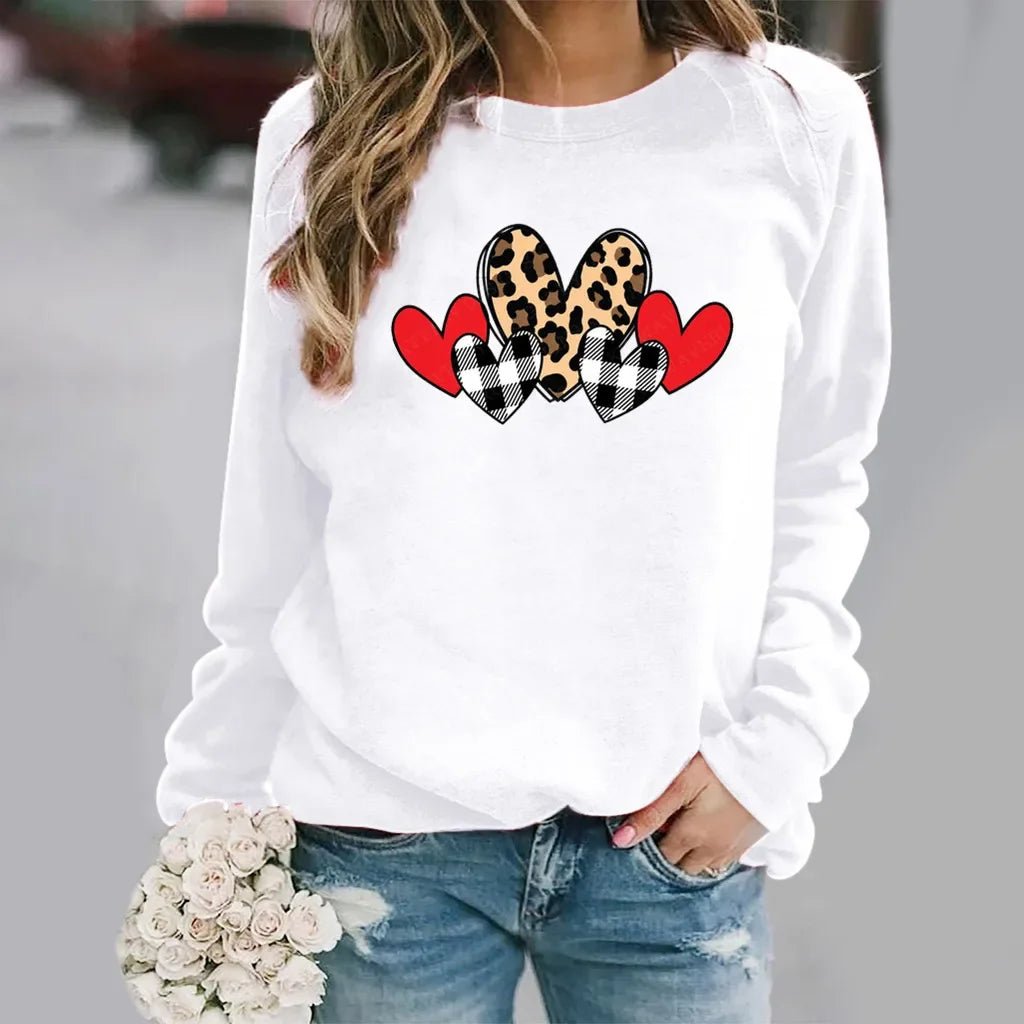 Love Printed Crew neck Sweatshirt - Awesam Goods