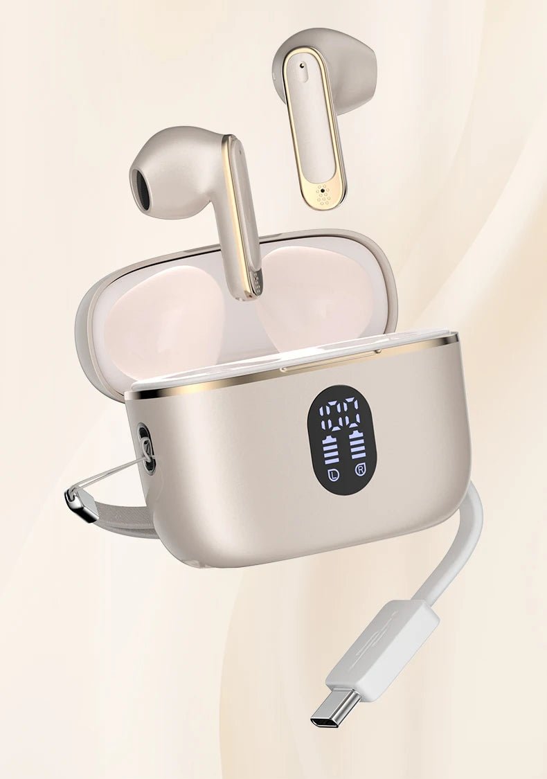 Ear Buds Wireless Earbuds BT 6.0 Headphones 48H Playback Built in Mic with LED Display Earphone for iPhone Andriod Phones - Awesam Goods