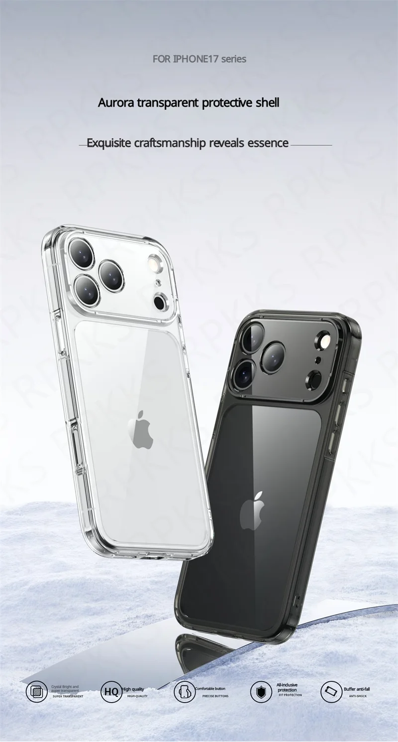 Luxury Transparent Shockproof iPhone Case