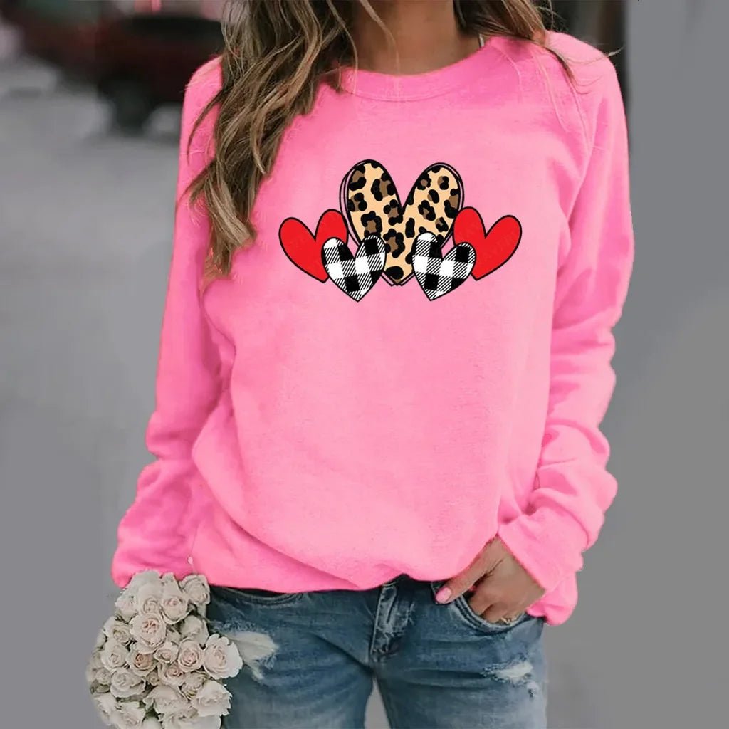 Love Printed Crew neck Sweatshirt - Awesam Goods