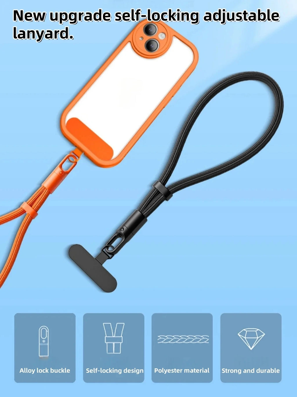 Universal Adjustable Phone Strap Clip Holder