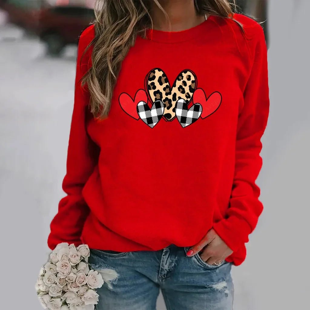 Love Printed Crew neck Sweatshirt - Awesam Goods