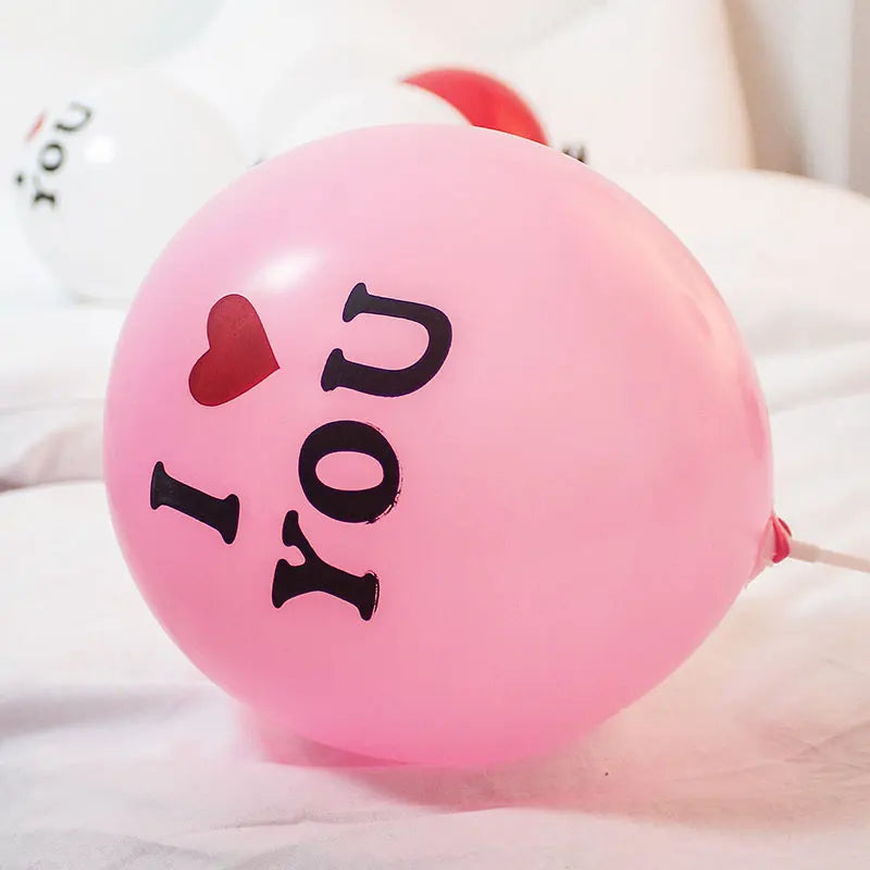 1PC Love and Heart Shaped Foil Balloon