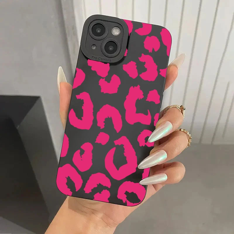 Leopard Design Protective Phone Case