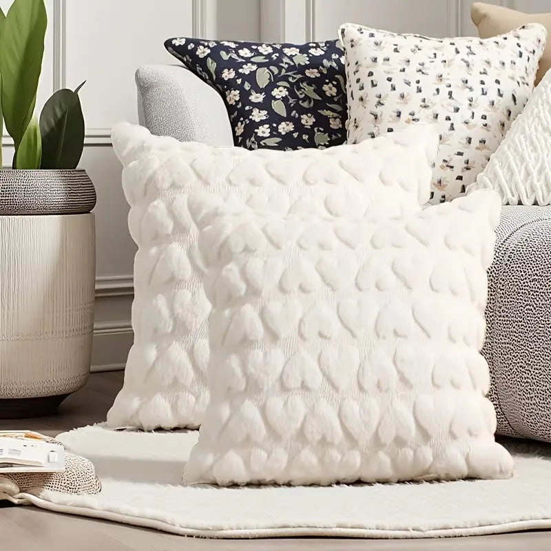 Valentine's Day Plush Pillow Cover