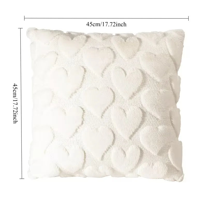 Valentine's Day Plush Pillow Cover